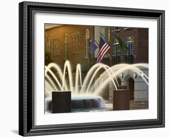 Long Exposure on Fountain, Charleston, South Carolina, USA-Adam Jones-Framed Photographic Print