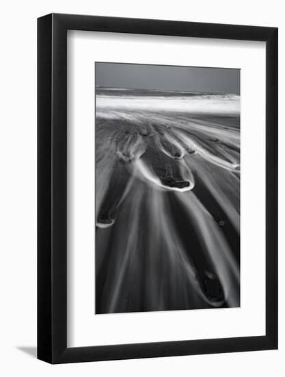 Long Exposure on the Beach in Vik, Iceland-Niki Haselwanter-Framed Photographic Print