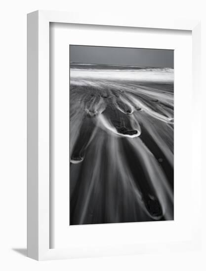 Long Exposure on the Beach in Vik, Iceland-Niki Haselwanter-Framed Photographic Print