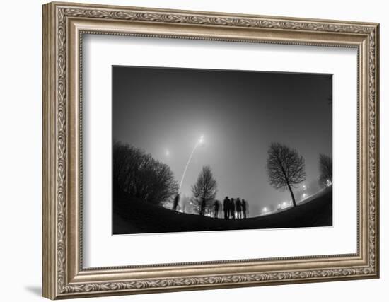 Long-Exposure Photography New Year's Eve, Fog-Benjamin Engler-Framed Photographic Print