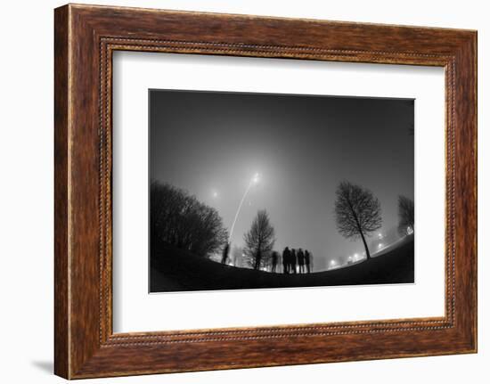 Long-Exposure Photography New Year's Eve, Fog-Benjamin Engler-Framed Photographic Print