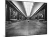 Long Gallery of Paintings at Louvre Museum with Skylight Ceilings-Nat Farbman-Mounted Photographic Print