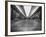 Long Gallery of Paintings at Louvre Museum with Skylight Ceilings-Nat Farbman-Framed Photographic Print