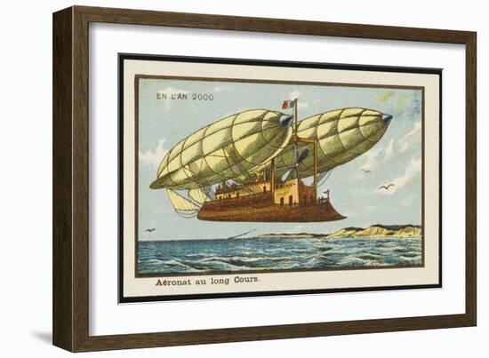 Long-Haul Airship-Jean Marc Cote-Framed Art Print