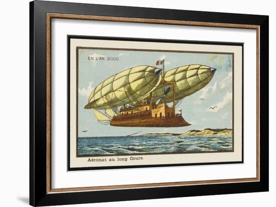 Long-Haul Airship-Jean Marc Cote-Framed Art Print