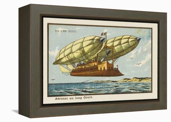 Long-Haul Airship-Jean Marc Cote-Framed Stretched Canvas