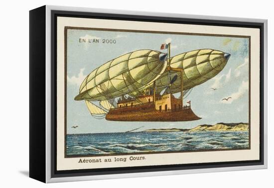 Long-Haul Airship-Jean Marc Cote-Framed Stretched Canvas