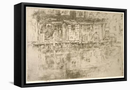 Long House, Dyers, Amsterdam, 1889-James Abbott McNeill Whistler-Framed Premier Image Canvas