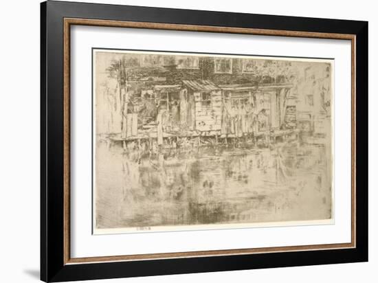 Long House, Dyers, Amsterdam, 1889-James Abbott McNeill Whistler-Framed Giclee Print