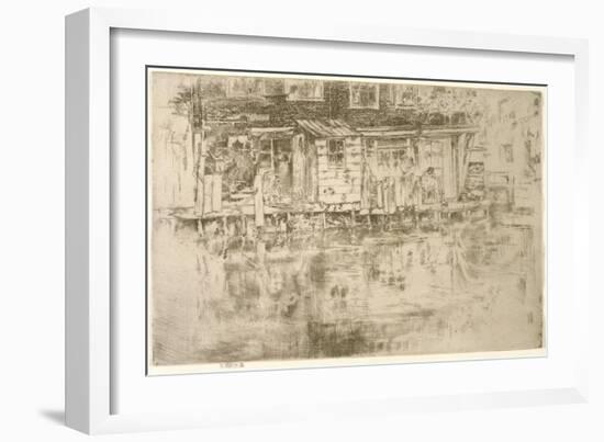 Long House, Dyers, Amsterdam, 1889-James Abbott McNeill Whistler-Framed Giclee Print