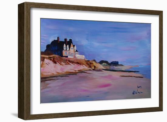 Long Island Beach Scene - Hamptons Beach House-Markus Bleichner-Framed Art Print