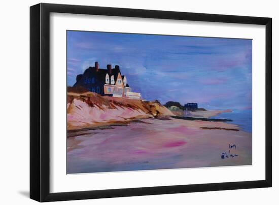 Long Island Beach Scene - Hamptons Beach House-Markus Bleichner-Framed Art Print