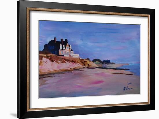 Long Island Beach Scene - Hamptons Beach House-Markus Bleichner-Framed Art Print