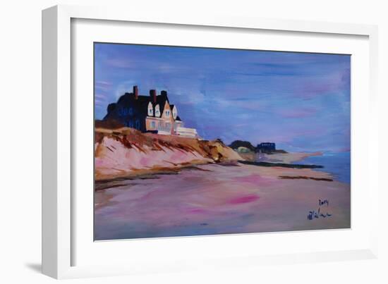 Long Island Beach Scene - Hamptons Beach House-Markus Bleichner-Framed Art Print