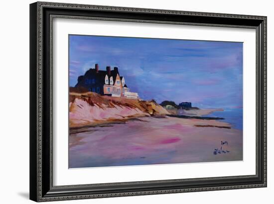 Long Island Beach Scene - Hamptons Beach House-Markus Bleichner-Framed Art Print