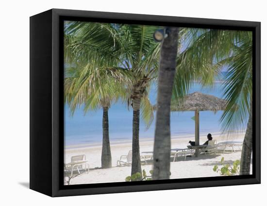 Long Island, North-East Coast, Antigua, Caribbean-J P De Manne-Framed Premier Image Canvas