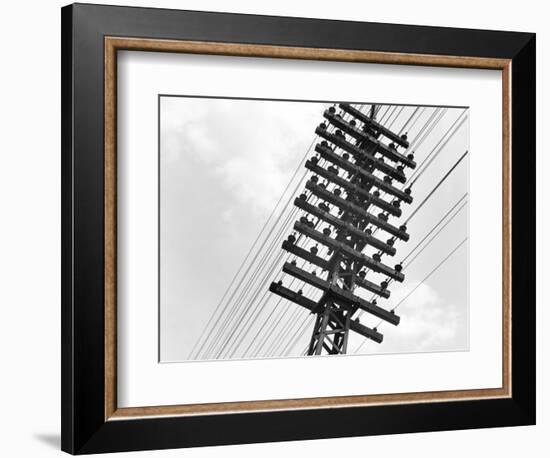 Long Island Railroad Communication Lines-null-Framed Photographic Print