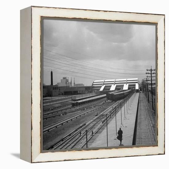 Long Island Railroad Station at the World's Fair-David Scherman-Framed Premier Image Canvas
