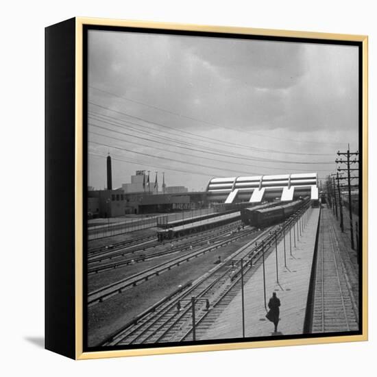 Long Island Railroad Station at the World's Fair-David Scherman-Framed Premier Image Canvas