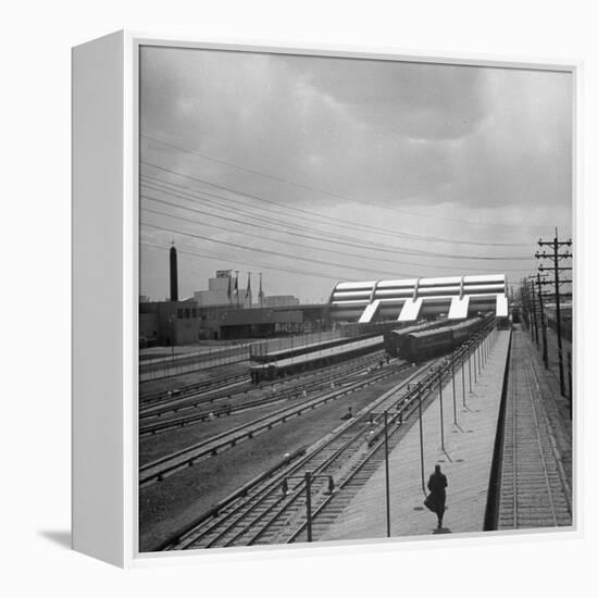 Long Island Railroad Station at the World's Fair-David Scherman-Framed Premier Image Canvas