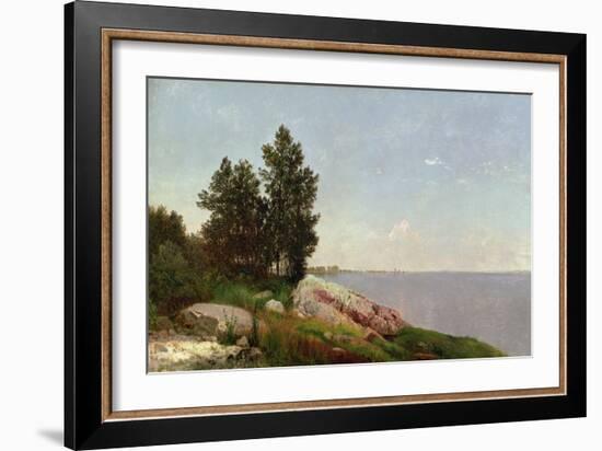 Long Island Sound at Darien-John Frederick Kensett-Framed Giclee Print