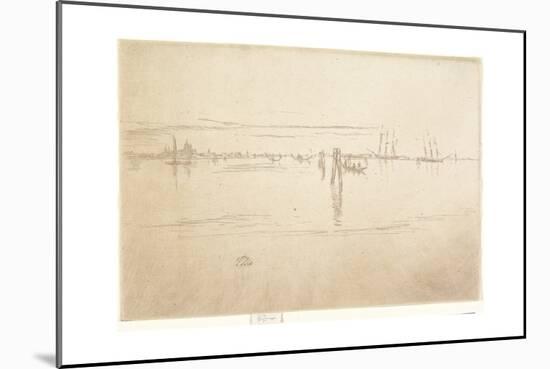 Long Lagoon from The Second Venice Set, 1879-1880-James Abbott McNeill Whistler-Mounted Giclee Print