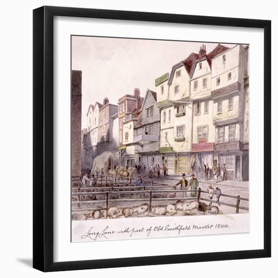 Long Lane, Smithfield, London, 1844-null-Framed Giclee Print