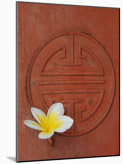 Long Life Symbol and Lotus Flower-Sebastien Desarmaux-Mounted Photographic Print