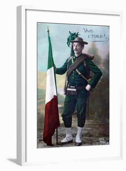 Long Live Italy, 1915-null-Framed Giclee Print