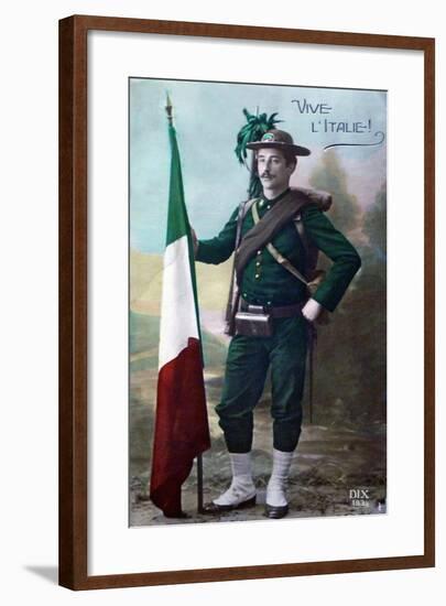 Long Live Italy, 1915-null-Framed Giclee Print