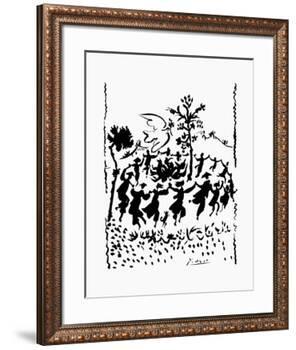 Long Live Peace-Pablo Picasso-Framed Art Print
