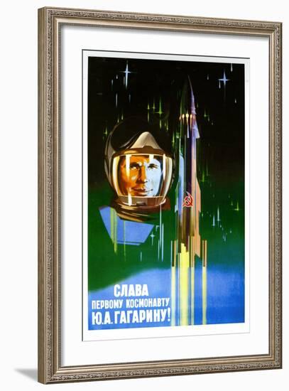 Long Live the First Astronaut-null-Framed Art Print