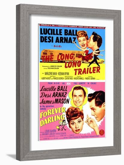 Long, Long Trailer, The / Forever Darling, 1954-null-Framed Art Print