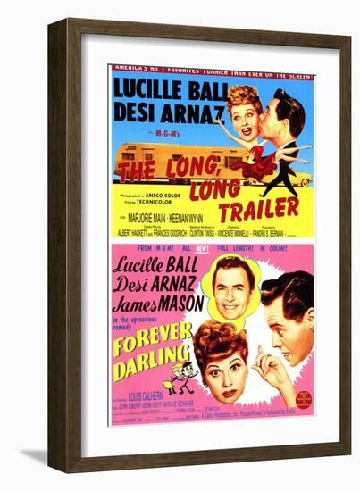 Long, Long Trailer, The / Forever Darling, 1954-null-Framed Art Print