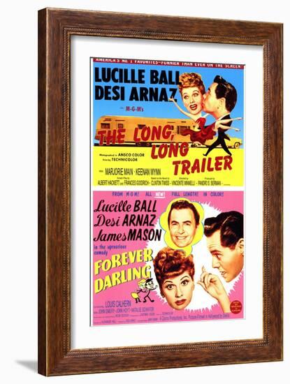 Long, Long Trailer, The / Forever Darling, 1954-null-Framed Art Print