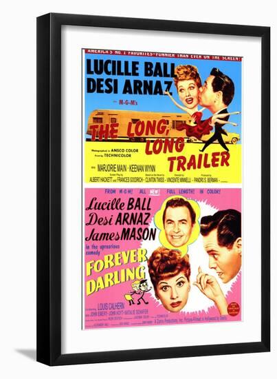 Long, Long Trailer, The / Forever Darling, 1954-null-Framed Art Print