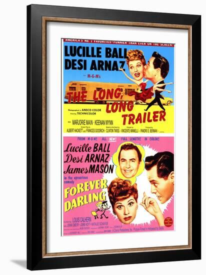 Long, Long Trailer, The / Forever Darling, 1954-null-Framed Art Print