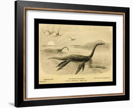 Long Necked Sea Lizard-Joseph Smit-Framed Art Print