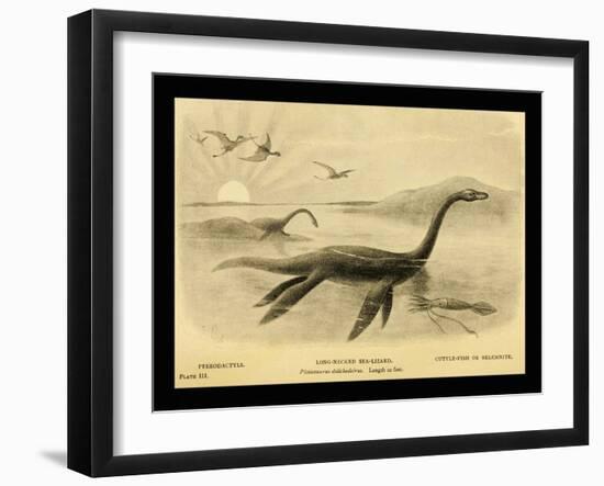 Long Necked Sea Lizard-Joseph Smit-Framed Art Print