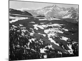 Long's Peak, in Rocky Mountain National Park, Colorado, ca. 1941-1942-Ansel Adams-Mounted Art Print