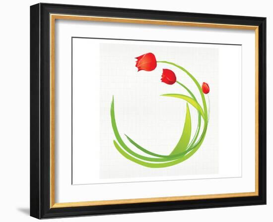 Long Stem Delight IV-Miranda York-Framed Art Print