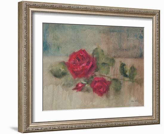 Long Stemmed Rose II-Cheri Blum-Framed Art Print