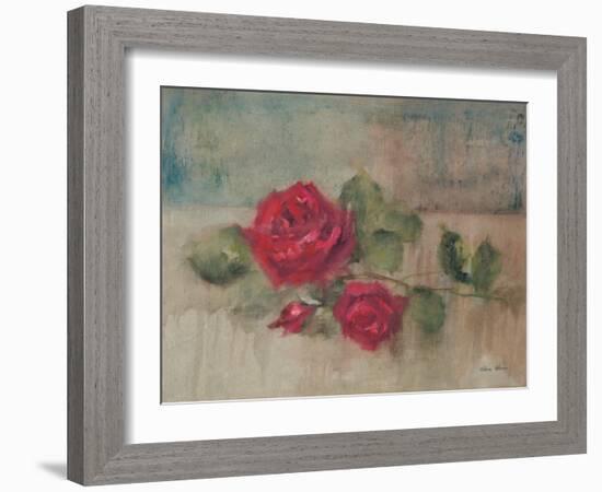 Long Stemmed Rose II-Cheri Blum-Framed Art Print