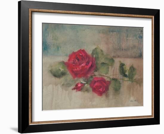 Long Stemmed Rose II-Cheri Blum-Framed Art Print