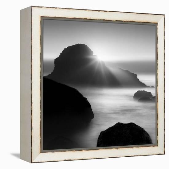 Long sunset at Indian Beach-Moises Levy-Framed Premier Image Canvas