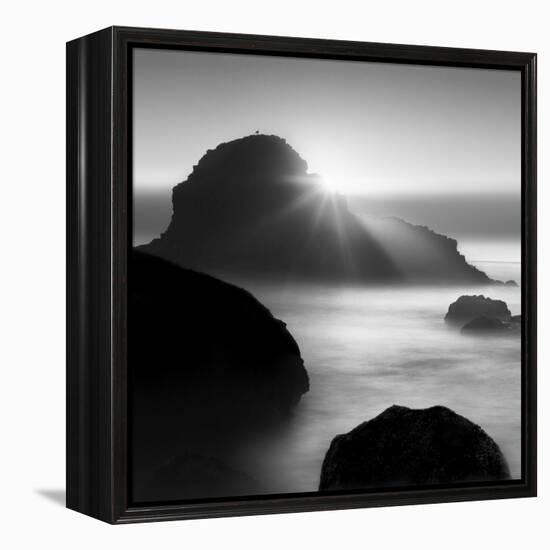 Long sunset at Indian Beach-Moises Levy-Framed Premier Image Canvas