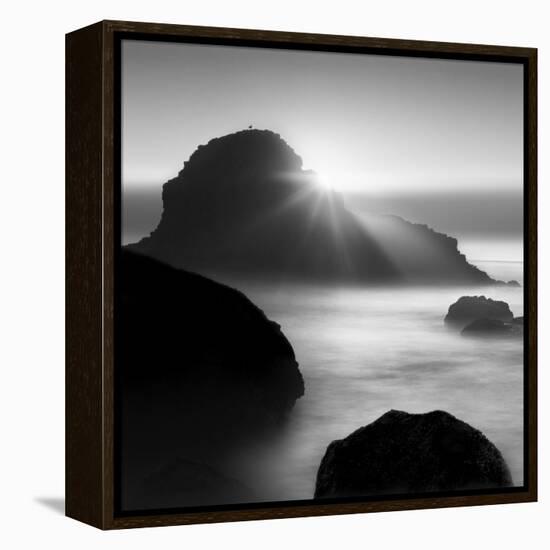 Long sunset at Indian Beach-Moises Levy-Framed Premier Image Canvas