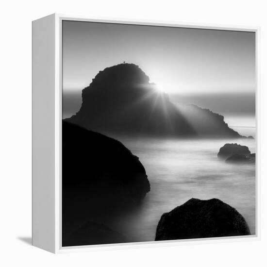 Long sunset at Indian Beach-Moises Levy-Framed Premier Image Canvas