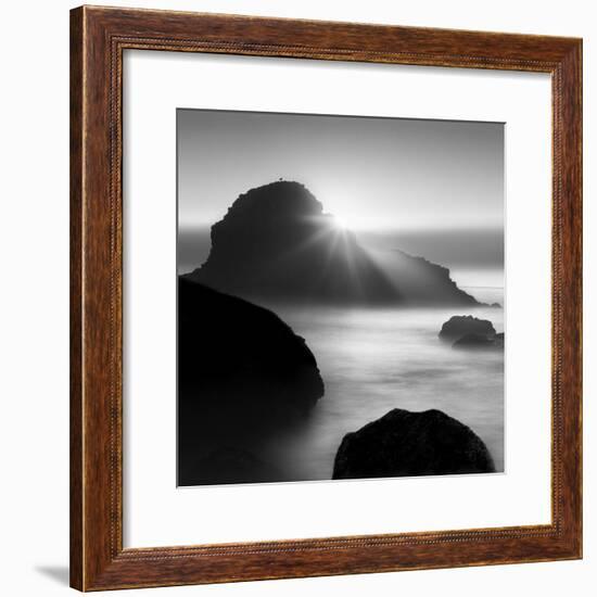 Long sunset at Indian Beach-Moises Levy-Framed Photographic Print