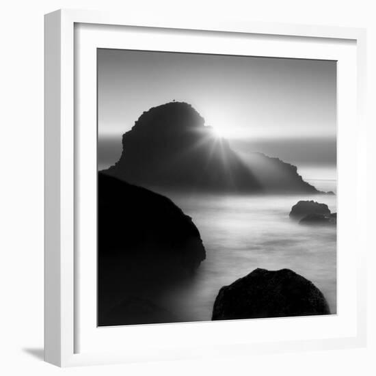 Long sunset at Indian Beach-Moises Levy-Framed Photographic Print